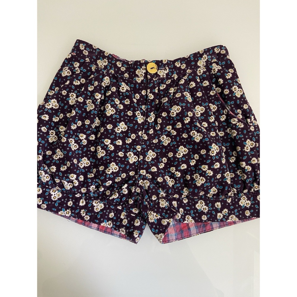 Matilda Jane‎ Friends Forever Shelby Shorts - Size 8 Floral Corduroy Pockets